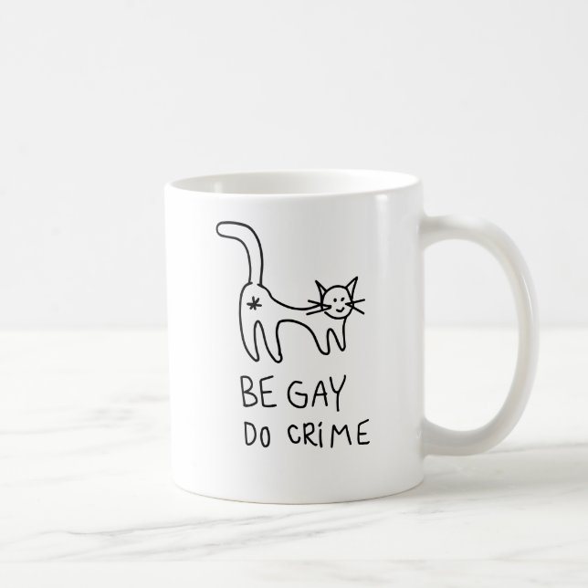Caneca De Café Seja Gay do Crime (Direita)