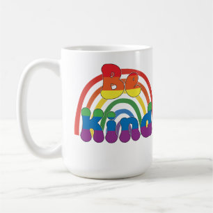 Caneca De Café Seja Gentil - Amor Arco-Íris LGBTQIA