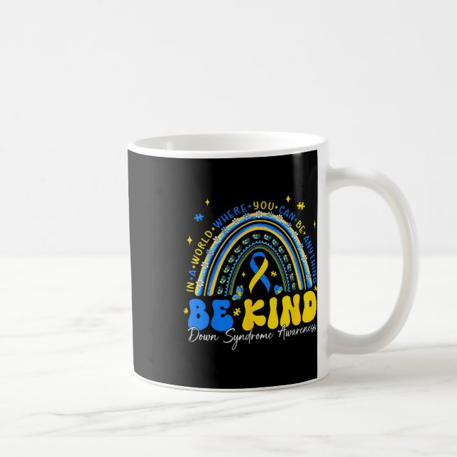 Caneca De Café Seja Gentil Arco-íris Conscientização Síndrome de  (Direita)