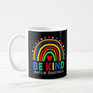 Caneca De Café Seja gentil Autismo Rainbow Autismo Dia da Consciê