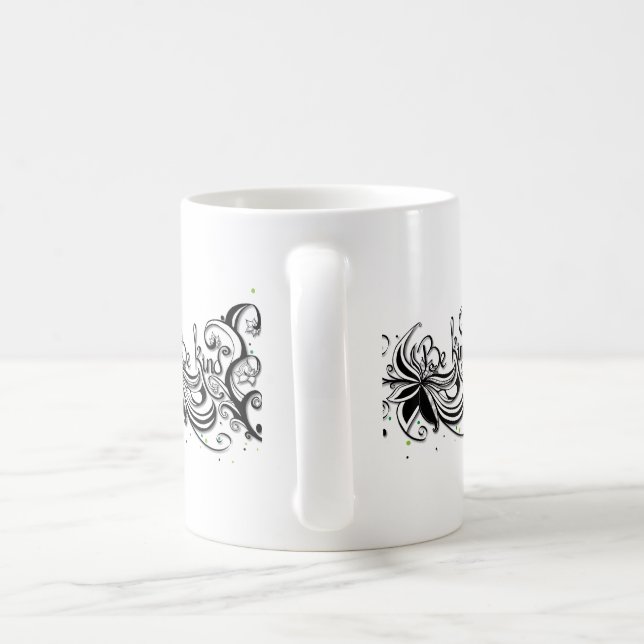 Caneca De Café SEJA GENTIL! Citação de caligrafia inspiradora (Alça)