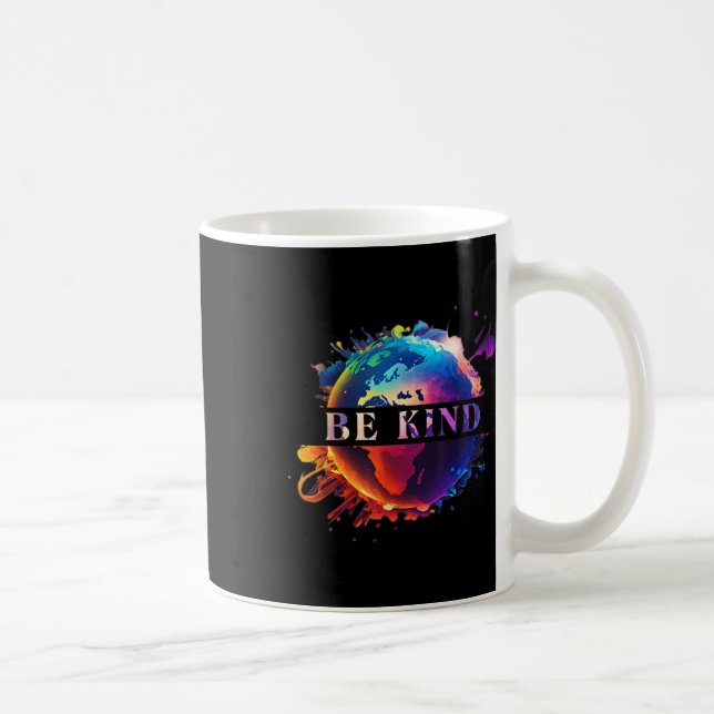 Caneca De Café Seja Gentil Com a Proteção Ambiental da Mãe Terra (Direita)