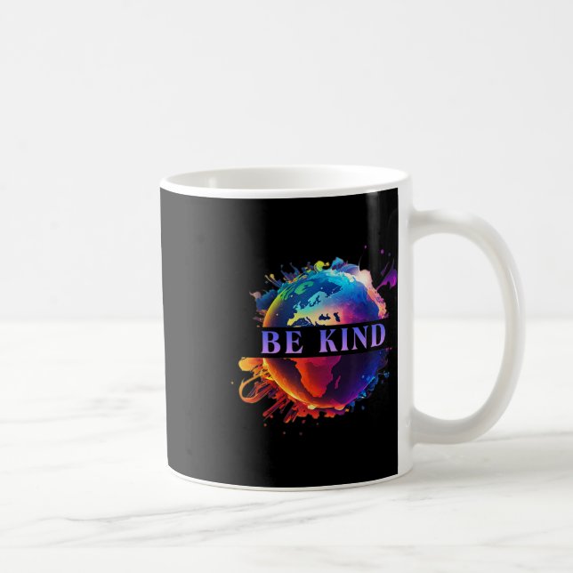 Caneca De Café Seja gentil com a proteção ambiental da Terra-Mãe (Direita)