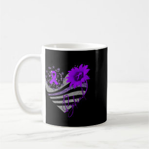 Caneca De Café Seja Gentil Fita de Girassol de Conscientização so