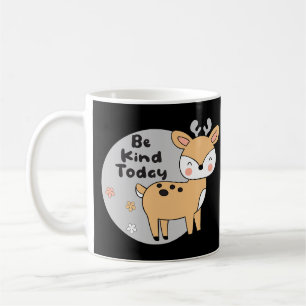 Caneca De Café Seja gentil Hoje, Beija-Vivo Kawaii, Sorrindo