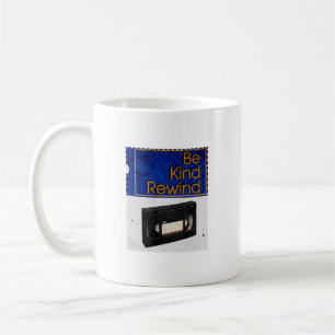 Caneca De Café Seja Gentil Rebobinar VHS Retro