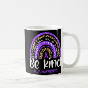 Caneca De Café Seja gentil Vestirmos a consciência do lúpus roxo