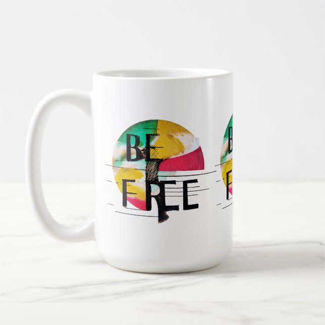 Caneca De Café Seja livre (Esquerda)