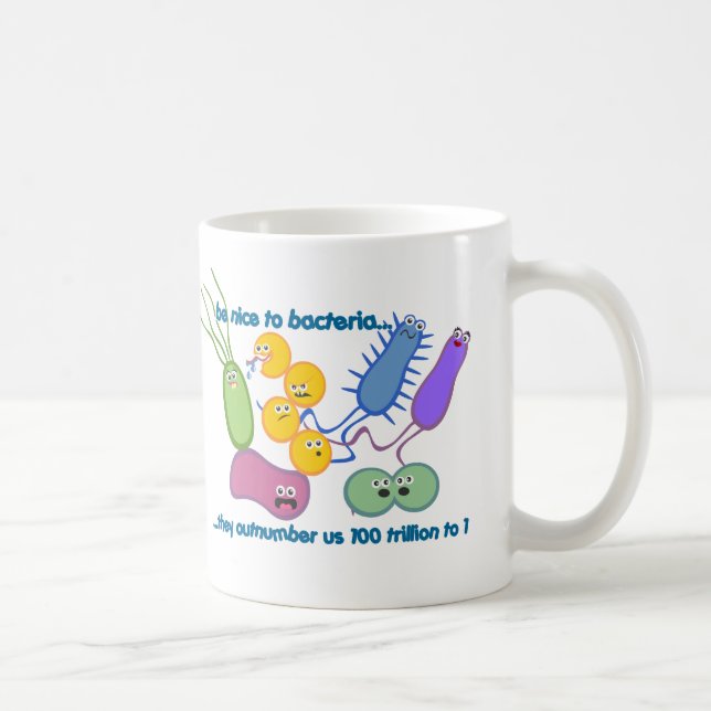 Caneca De Café Seja mais agradável às bactérias (Direita)