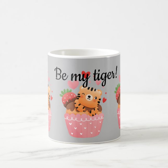 Caneca De Café Seja meu namorados de tigres de tigre (Centro)