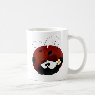 Caneca De Café Seja Meu Namorados Red Ladybug