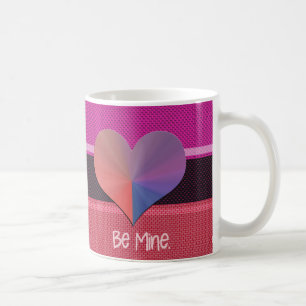 Caneca De Café Seja meu Namorados Refletivo Coração