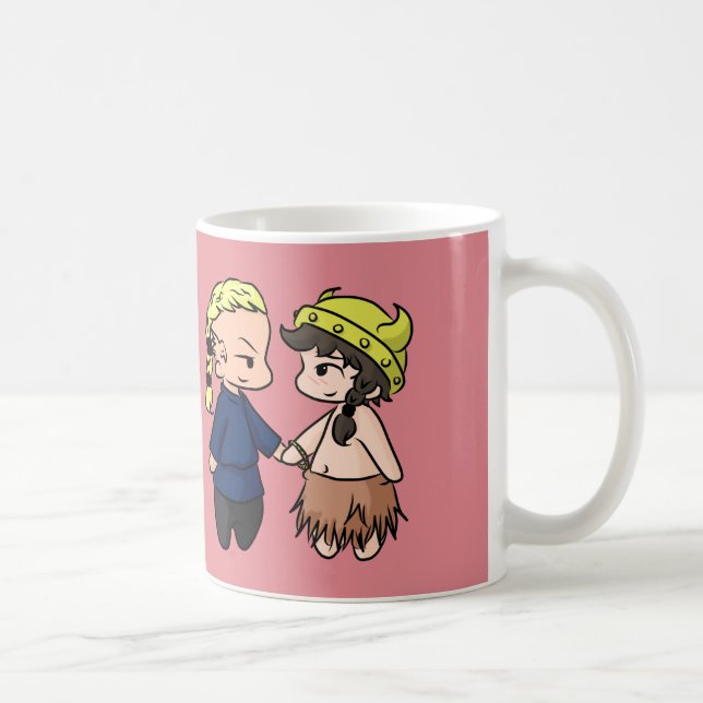 Caneca De Café Seja meus namorados minúsculos (de Viking)! (Direita)