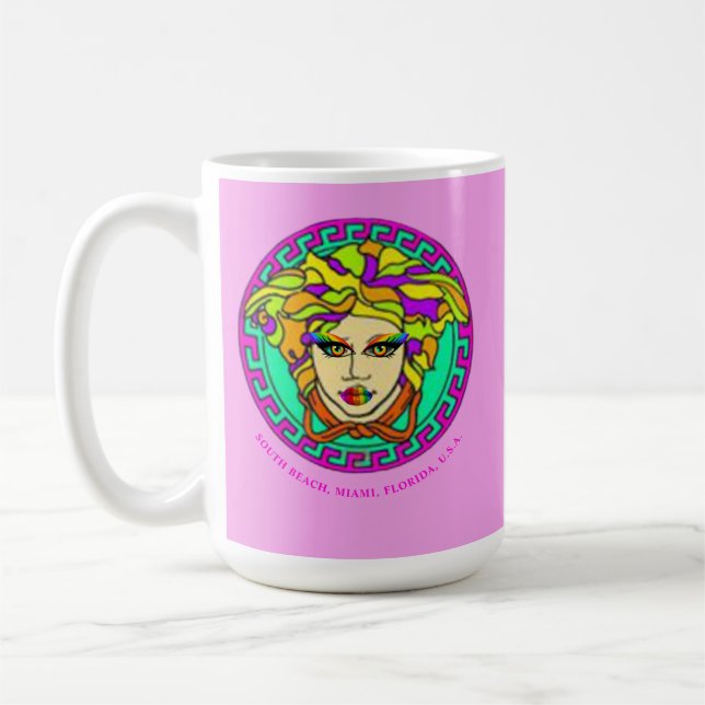 Caneca De Café Seja Miami Kitsch Iconic Medusa, Orgulho (Esquerda)