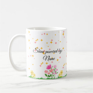 Caneca De Café Seja o brilho, Primavera Inspiracional Cote de Cot