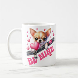 Caneca De Café Seja o meu Cachorro Chihuahua no zíper