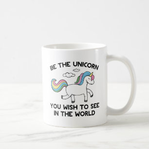 Caneca De Café Seja O Unicórnio