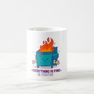 Caneca De Café Seja positiva e inspiradora