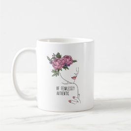 Caneca De Café Seja Rosas sem medo