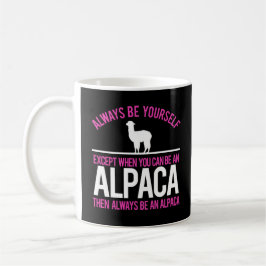 Caneca De Café Seja sempre alpacas engraçadas de uma alpaca