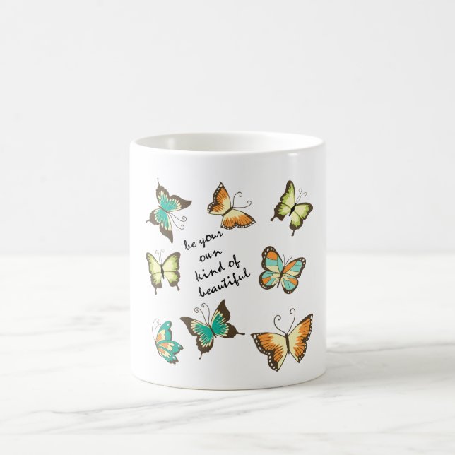 Caneca De Café Seja Suas Próprias Borboletas Lindas (Centro)