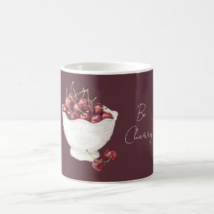 Caneca De Café Seja Tigela de Frutas de Cereja