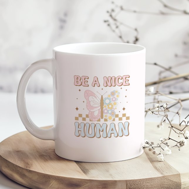 Caneca De Café Seja Um Bom Motivador Humano Dizendo Boas Vibas (Criador carregado)