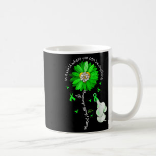 Caneca De Café Seja verde Fita Sunflower Mental Health Aware