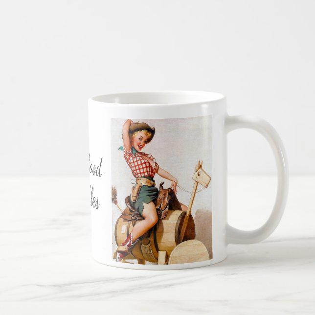 Caneca De Café Sela do Pinup (Direita)