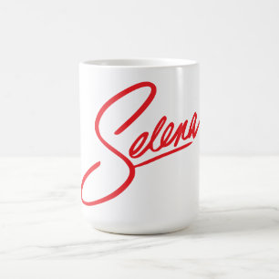 Caneca De Café Selena Text Mug