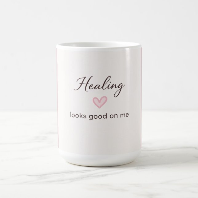 Caneca De Café Self Love Quote Healing Looks Good On Me Minimal D (Centro)