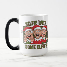 Caneca De Café Selfie com alguns Elfos! 🎄 🤳 🧝 ‍ ♂️