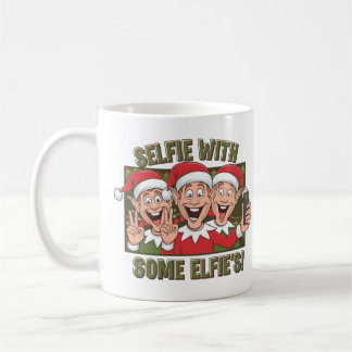Caneca De Café Selfie com alguns Elfos! 🎄 🤳 🧝 ‍ ♂️