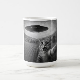 Caneca De Café Selfie De Gato Com Presentes De Gato Engraçado De