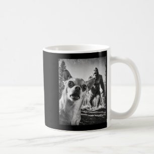 Caneca De Café Selfie Engraçado de Chihuahua com Pé Grande Sasqua