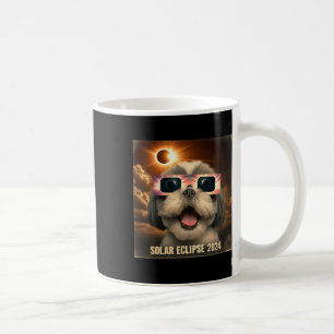 Caneca De Café Selfie Shih Tzu Kids Mens Eclipse Solar