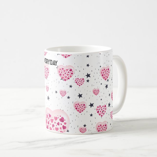 Caneca De Café Selflove inspirational quote sweet heart and start (Frente Esquerda)
