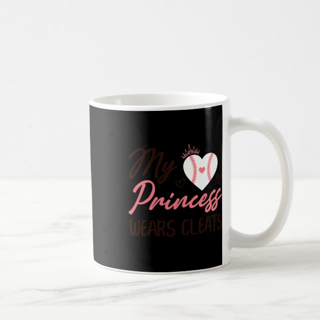 Caneca De Café Sell Mom Dad My Princess Wears Cleats  (Direita)