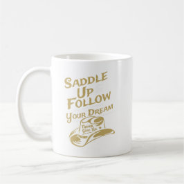 Caneca De Café Selle e Siga Seus Sonhos Inspirador