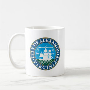 Caneca De Café Selo da cidade de Alexandria, Virgínia