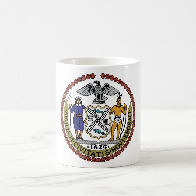 Caneca De Café Selo da Cidade de Nova York (Centro)
