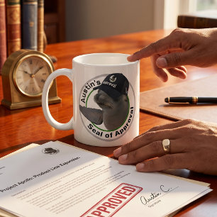 Caneca De Café Selo de Aprovação Certificado Selo Personalizado