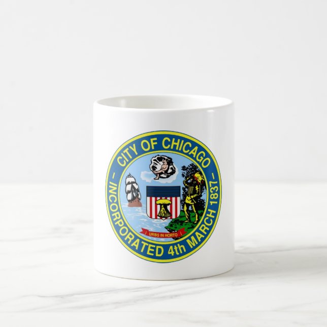 Caneca De Café Selo de Chicago (Centro)