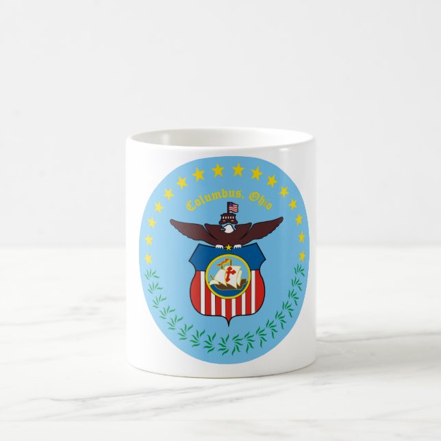 Caneca De Café Selo de Columbus, Ohio (Centro)