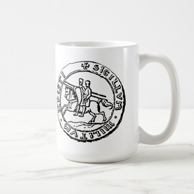 Caneca De Café Selo de Templar dos cavaleiros (Direita)