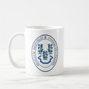 Caneca De Café Selo do estado de Connecticut, EUA