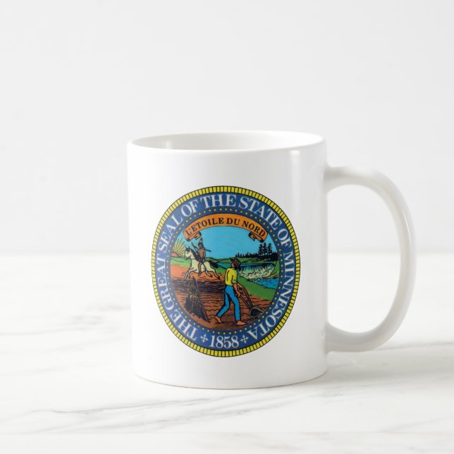 Caneca De Café Selo do Estado de Minnesota (Direita)