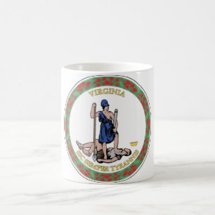 Caneca De Café Selo do estado de Virgínia