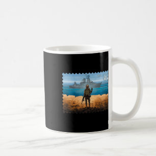 Caneca De Café Selos Postais Vintage da Ucrânia Orgulho da Bandei