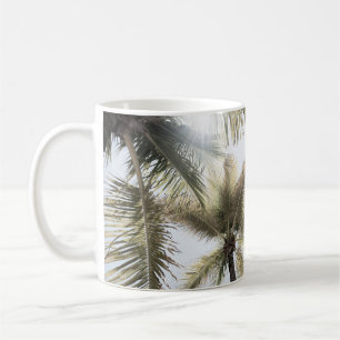 Caneca De Café Selva de Palmas Sunlix #1 #tropical #wall #art